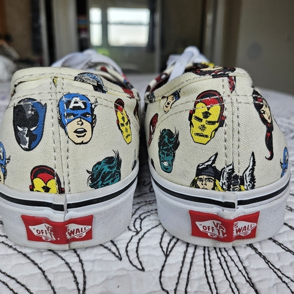 VGUC Vans X Marvel Head Sneakers Mens 8 Women 9.5 - Picture 11 of 15